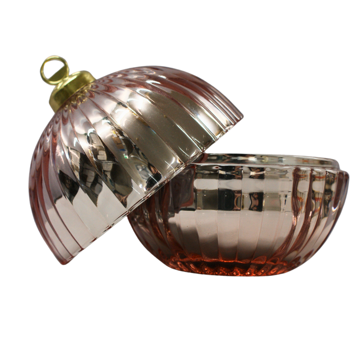 Christmas Bauble Rose Gold - Sugar Plum Fairy