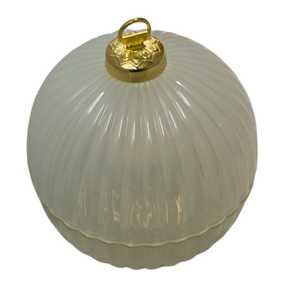 Christmas Bauble Pearl - White Christmas