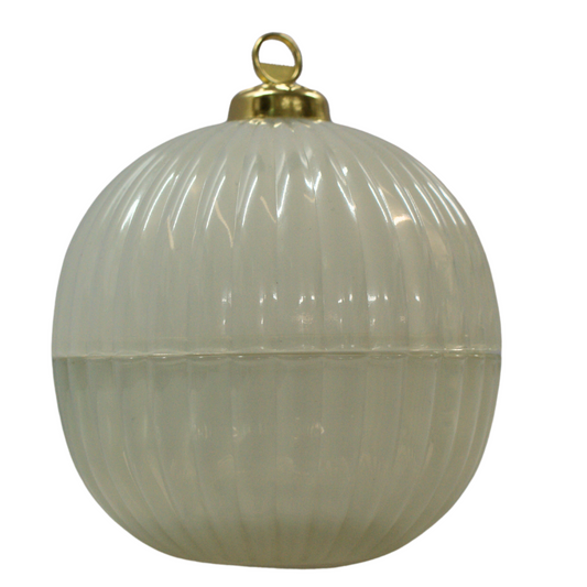 Christmas Bauble Pearl - White Christmas