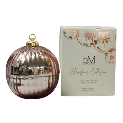 Christmas Bauble Rose Gold - Sugar Plum Fairy